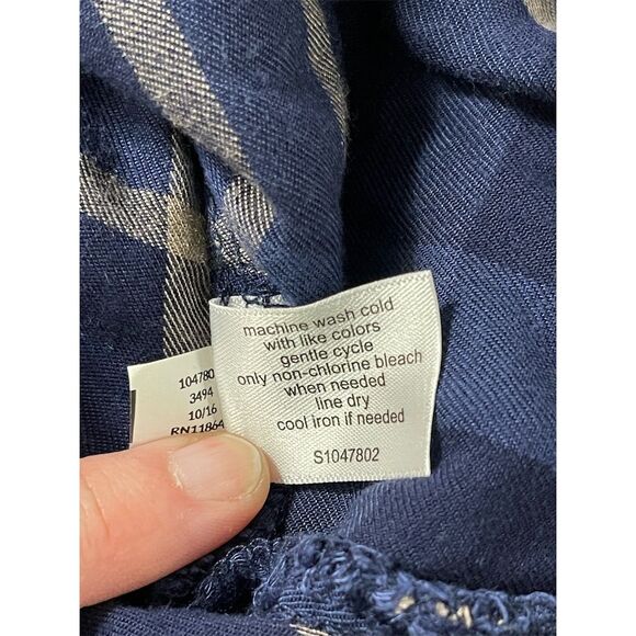 Lane Bryant Women's Plus Size 26 Plaid Tunic Blue Tan Casual - Picture 10 of 10